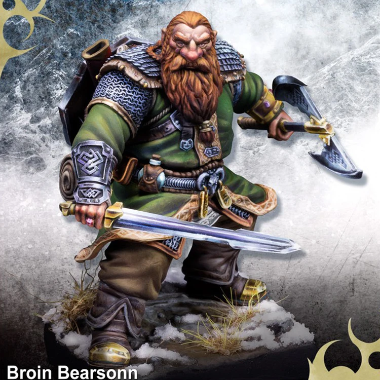 

DIY 1/24 Resin Character Model 75mm Dwarf Fantasy R77
