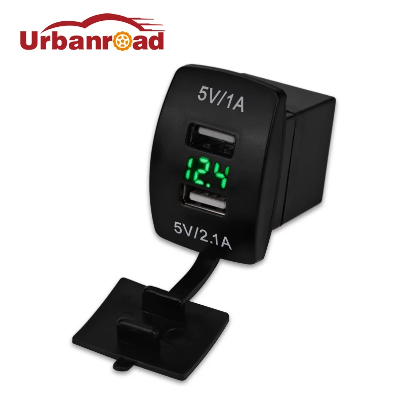 12V 24v водонепроницаемый USB зарядное устройство вольтметр мотоцикл двойной разъем