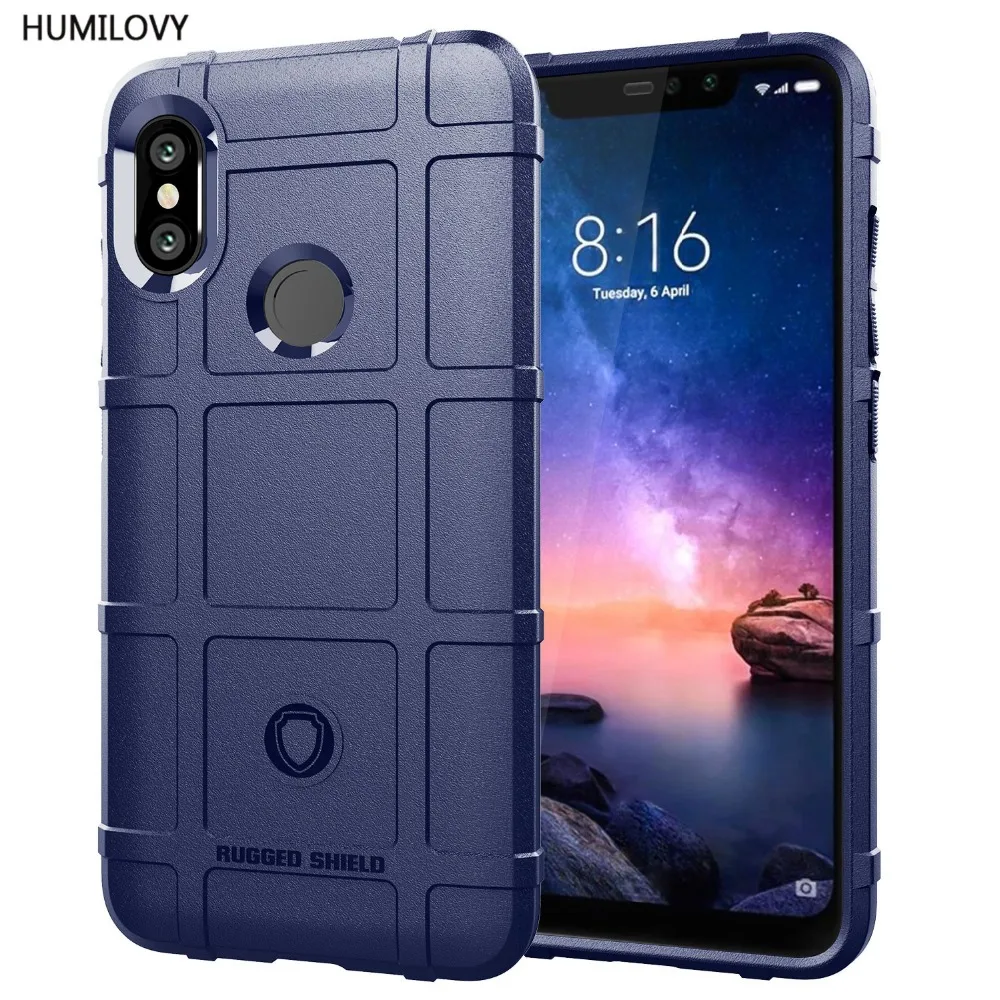 For Xiaomi Redmi Note 6 Pro Case Soft Silicone rugged shield shockproof Armor Protective Cover |