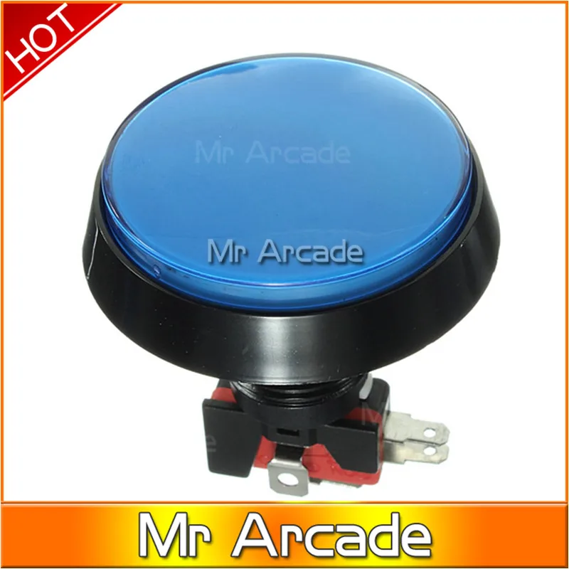 Светодиодсветильник лампа 60 мм большой круглый переключатель для аркадных