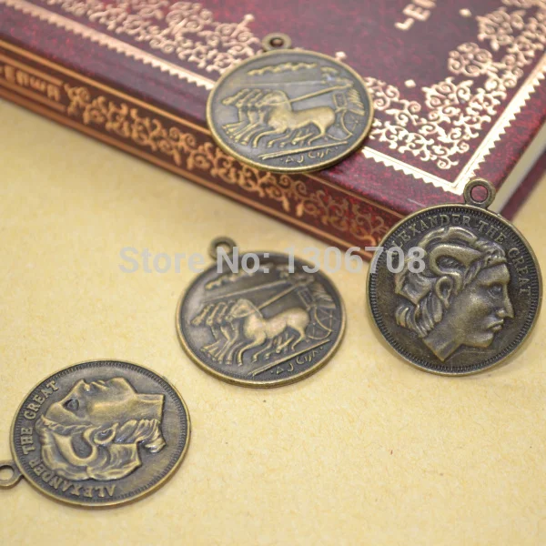 40 шт./лот Подвеска из античного металлического бронзового сплава подвеска в