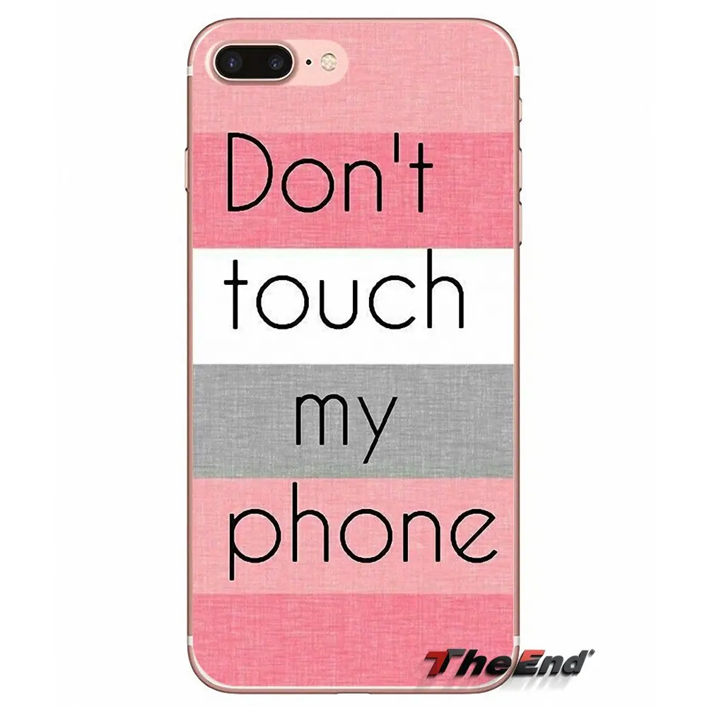 DON T TOUCH MY PHONE для Samsung Galaxy S3 S4 S5 MINI S6 S7 edge S8 S9 Plus Note 2 3 4 5 8 мягкие прозрачные чехлы |