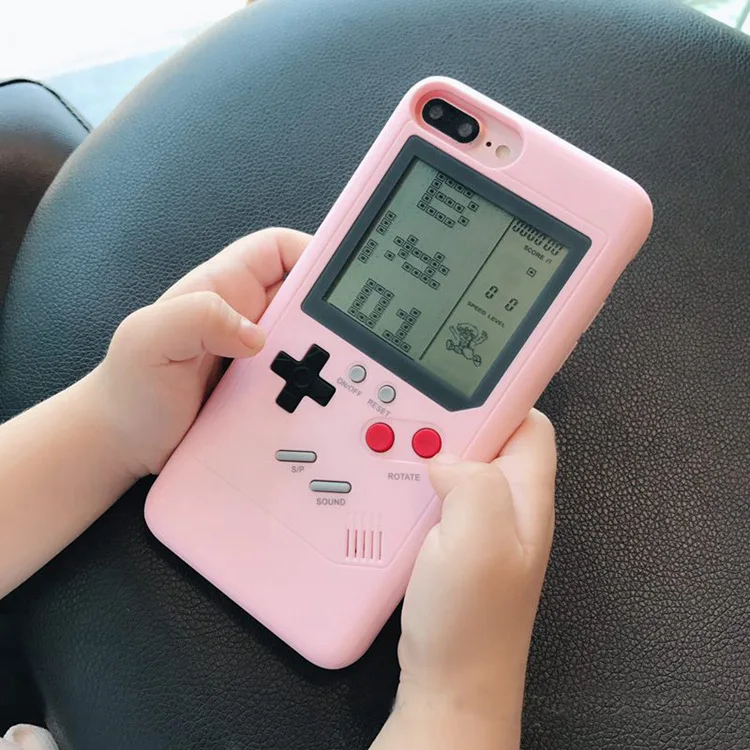 3D Retro Teris Game Phone Case for Iphone 6 6s 7 8 Plus Video Display Cover IPhone X Xs Max Xr Woman Luxury Designer |