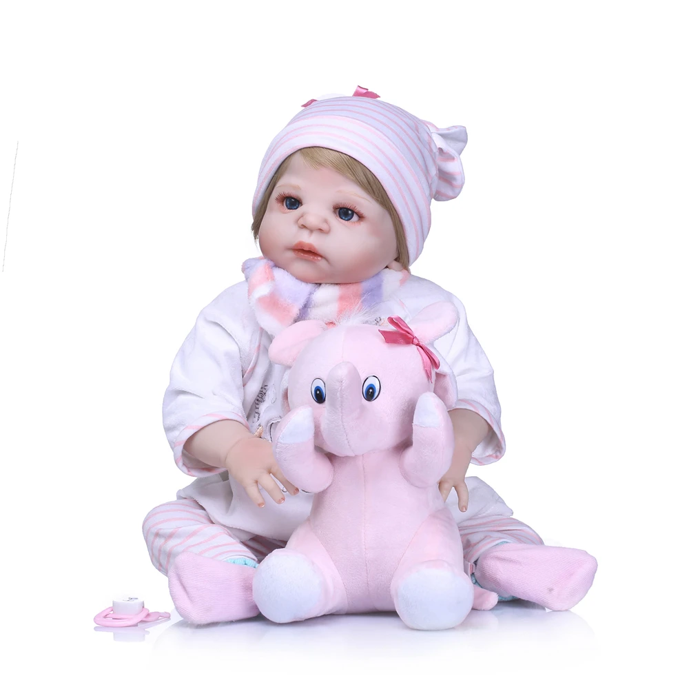 Фото Настоящие силиконовые куклы для новорожденных девочек 23 &quot57 см NPK bebes reborn menina