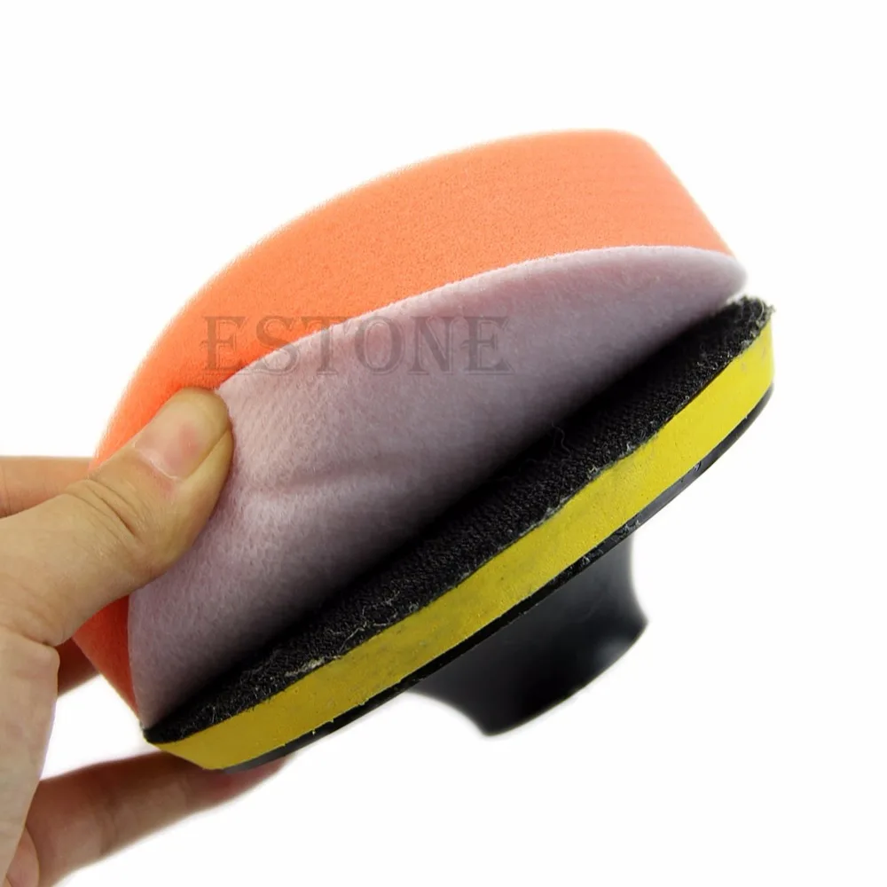 

Hot 6pcs 5'' Auto Car Polisher Polishing Polish Buffer Clean Waxing Pad Set