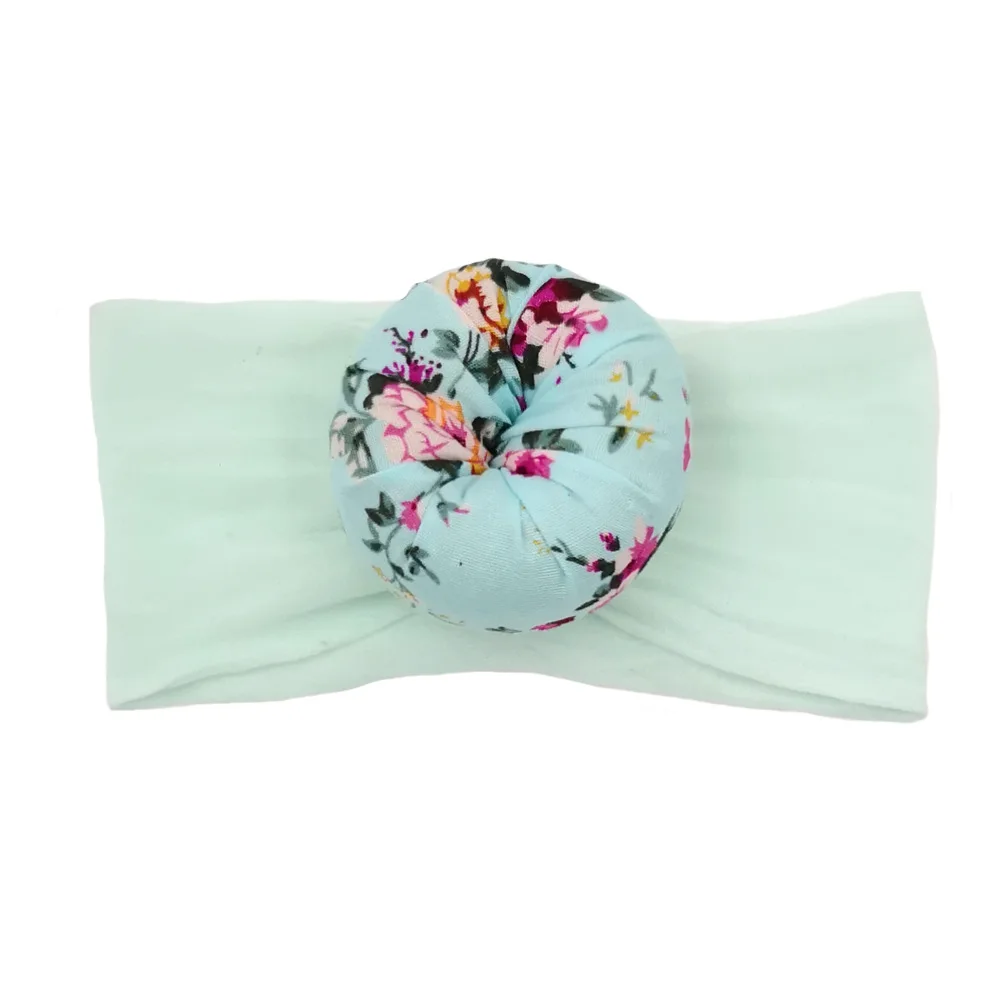 10pcs 2018 Boho Newborn Top Knot Headband Solid turban nylon headwrap Kids Girls Head Band Hair Accessories Summer bandeau bebe |