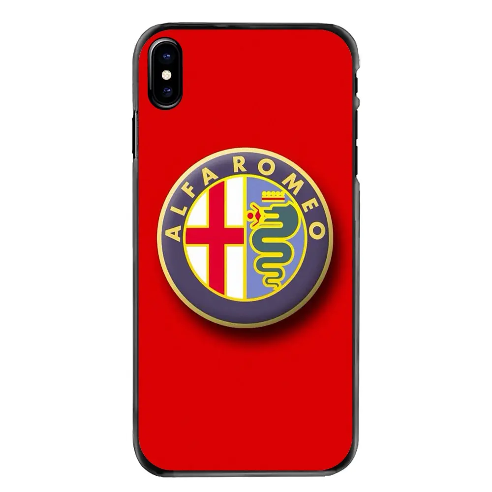 Интимные аксессуары телефон в виде ракушки крышка суперкар для Alfa Romeo Логотип Iphone
