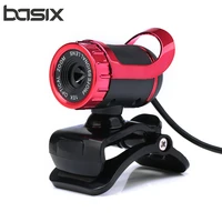 basix usb web cam 640480 high definition web camera built in microphone with mic clip on webcam for skype computer
