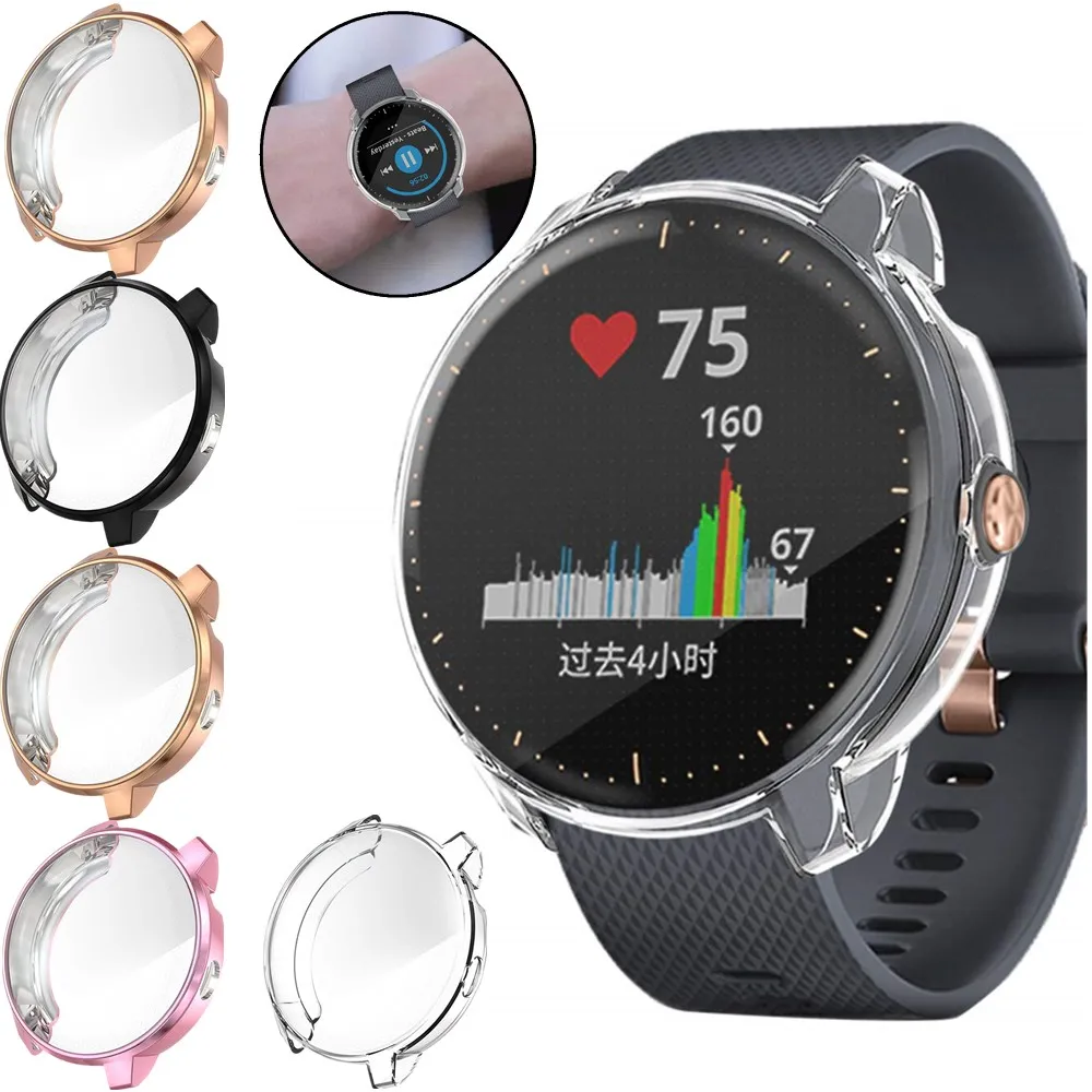 

4 шт./упаковка, защитный чехол из мягкого ТПУ для Garmin Vivoactive 3 Music