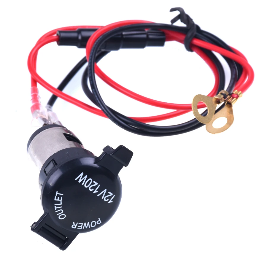 Металлическая розетка для прикуривателя 12 В 24 120 Вт|cigarette lighter female|car outlet12v car socket