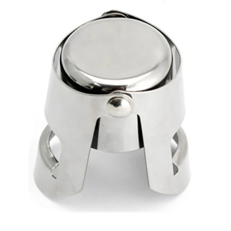 QuickDone Stainless Steel Champagne Stopper Vacuum Sealed Sparkling Wine Bottle Saver Cap Tool AKC5255 | Дом и сад