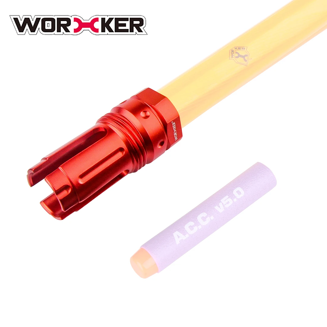 Worker Trident Barrel декоративная крышка с резьбой для LH Vector Gen.2/JM GEN.8/9 с 19 мм Внутренний Зуб Передняя Труба декоратор