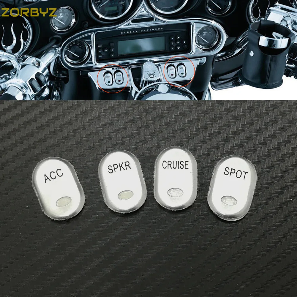 ZORBYZ мотоциклетная матовая клавишная панель Переключатель Крышка для Harley Touring