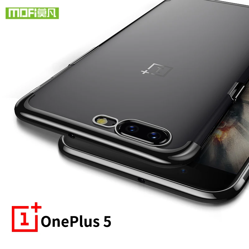 oneplus 5 case soft TPU back cover Mofi original silicone fundas one plus a5000 transparent coque 5.5 inch |