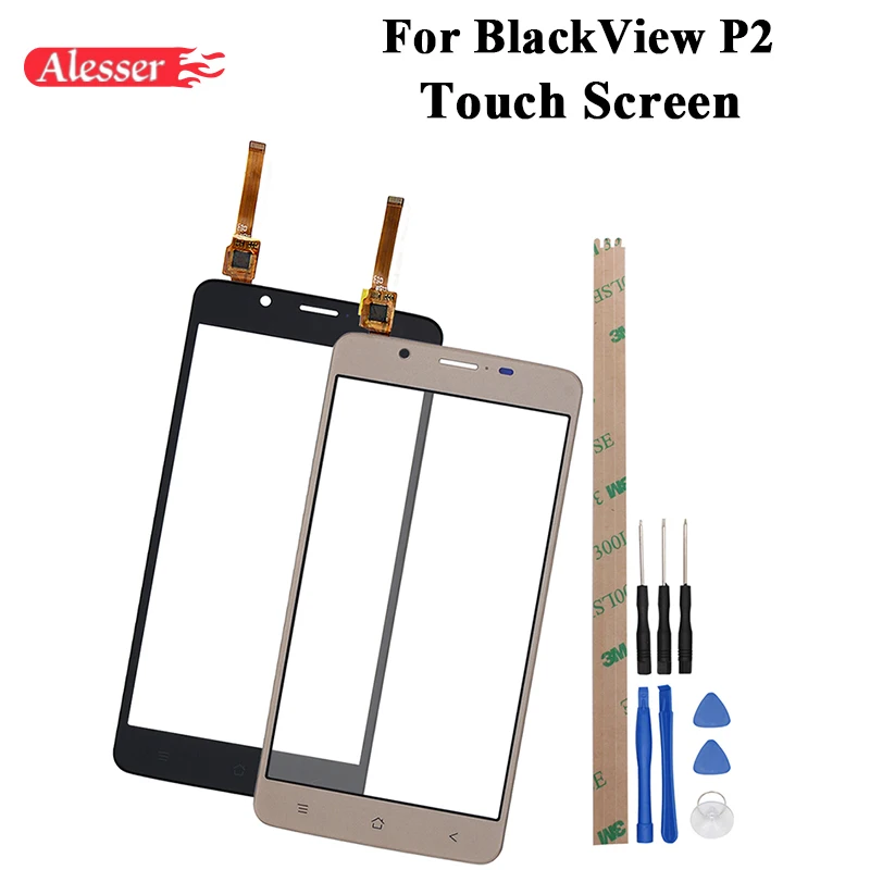 Сенсорный экран Alesser для BlackView P2 запасные части сенсорная панель с инструментами