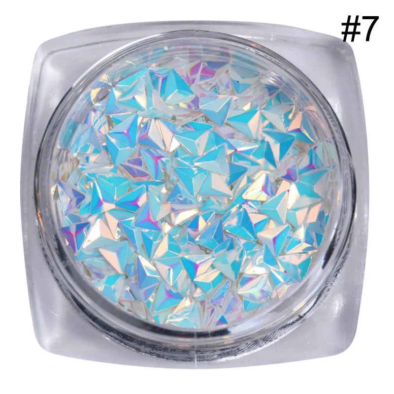 AB Color Nail Sequins 0.7g Chameleon Iridescent Paillette Flakies 3D Art Decoration | Красота и здоровье