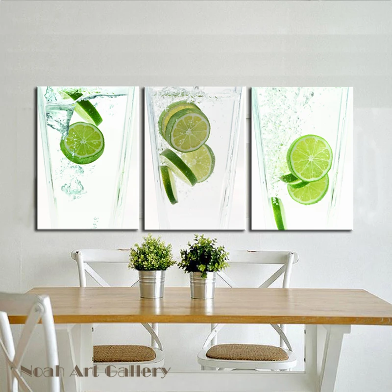 Картина-распылитель холст с принтом лимона в стекле абстрактный настенное