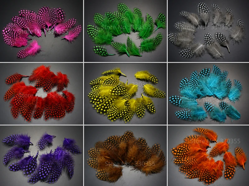 Перо Гвинеи перо для курицы материал вязания мушек ручной выбор от 4 5 до 6 см