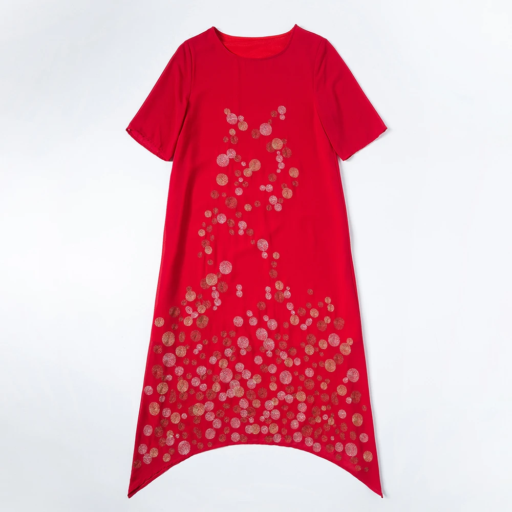 2018 осеннее элегантное платье с вышивкой высокое качество Краткая Половина