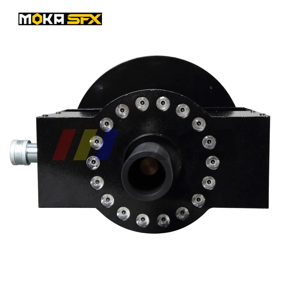 18 шт. * 3 Вт LED RGB CO2 струйная машина для тумана DMX с регулируемым углом обзора
