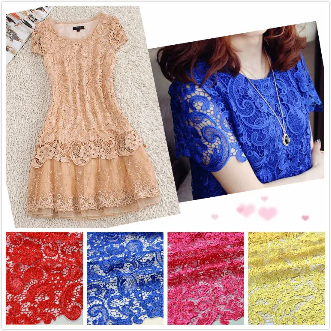 Водорастворимая кружевная ткань 23 Цвета полые аксессуары для одежды трехмерные