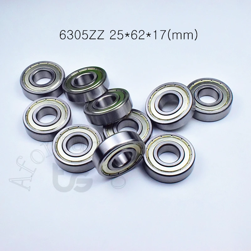 6305ZZ 25*62*17 (мм) 1 шт. подшипник abec 5 металлический герметичный тонкий настенный 6305 6305Z