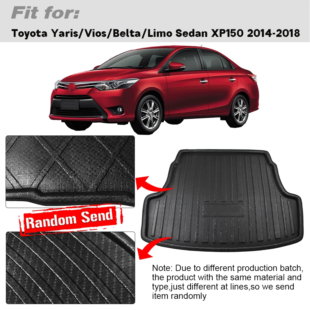 Buildreamen2 для Toyota Yaris Vios Belta Limo Sedan XP150 2014-2018 коврик багажника автомобиля поднос