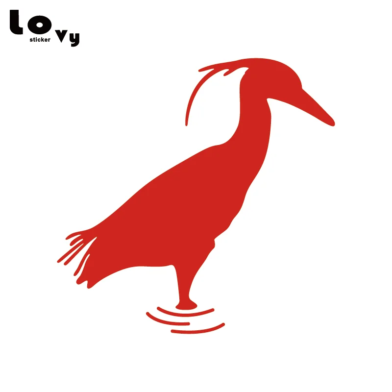 Cartoon Animal Egret Bird - Heron Vinyl Car Sticker Bumper Window Decal Accessories CA1138 | Автомобили и мотоциклы