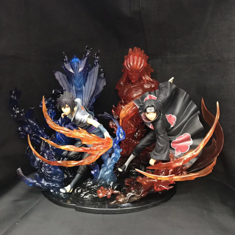 Huong аниме 25 см Наруто доставка Uchiha Sasuke Itachi Susanoo Kizuna отношение ПВХ фигурка