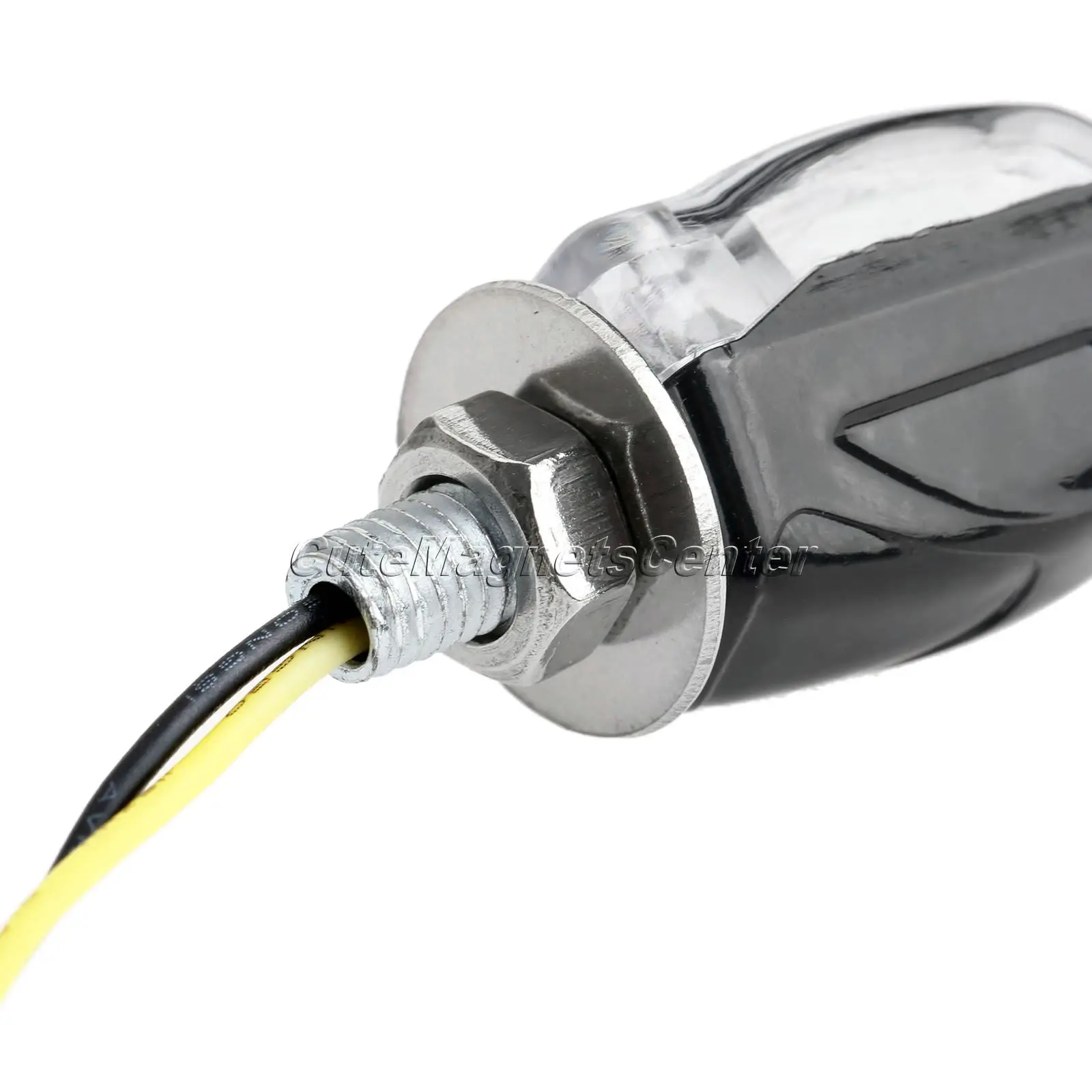 2 шт. светодиодный светильник поворотника для мотоцикла мини янтарный s черный