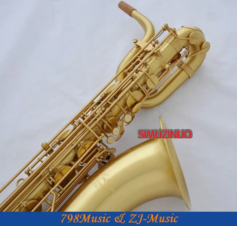Профессиональный Желтый антикварный баритон Eb Саксофон Бари Сакс 2 Шея Германия