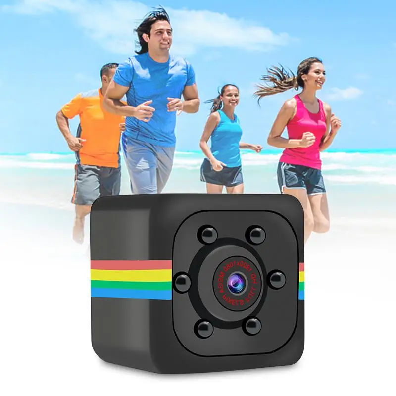 

32GB Card+Mini Car Dvr Camera Colorful Mini Camera Sq11 HD Camcorder 1080P IR Night Vision Sports Dash Cam 12MP Black