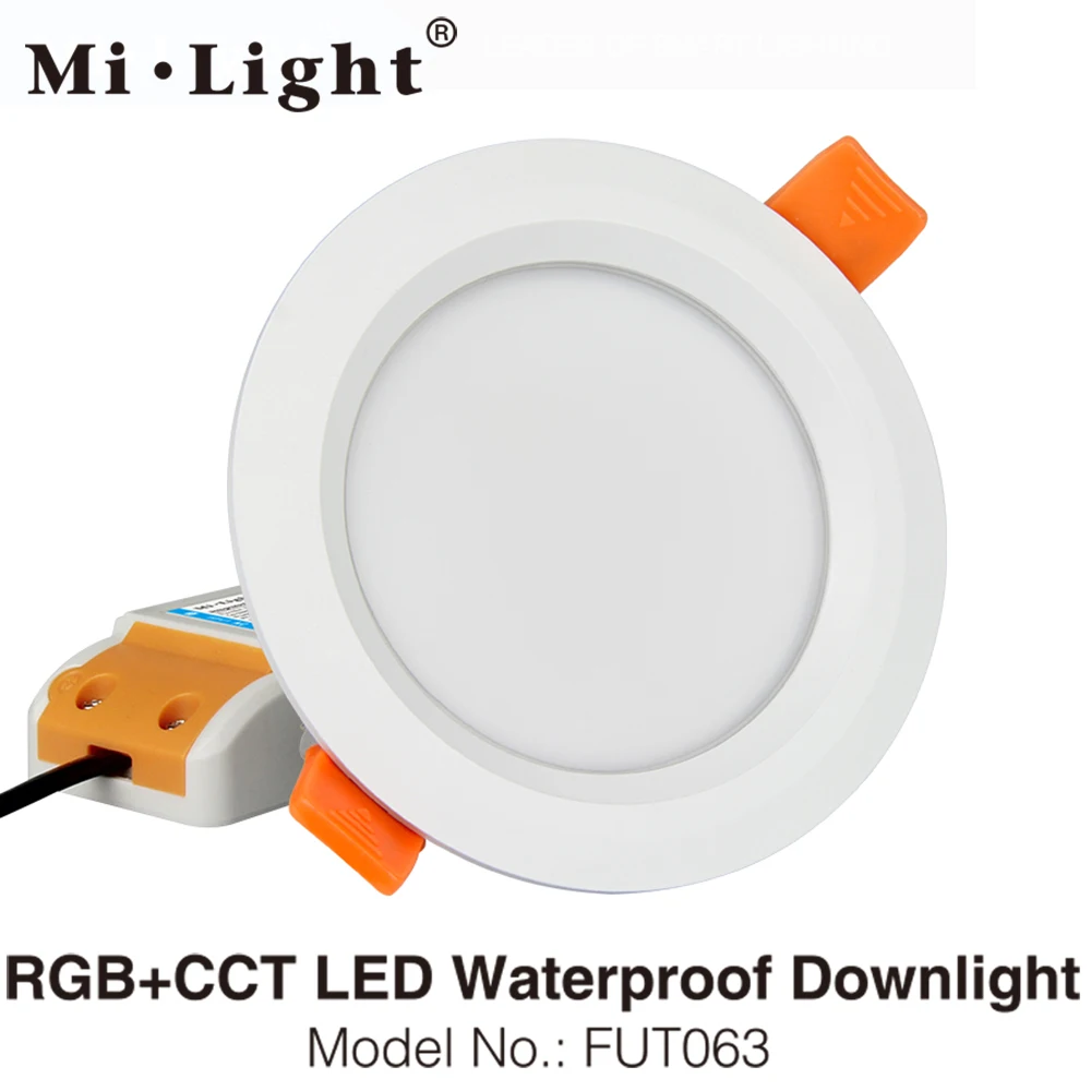 Светодиодный потолочный светильник Milight 6 Вт 9 12 15 18 25 RGB + CCT 110 В 220 переменного тока
