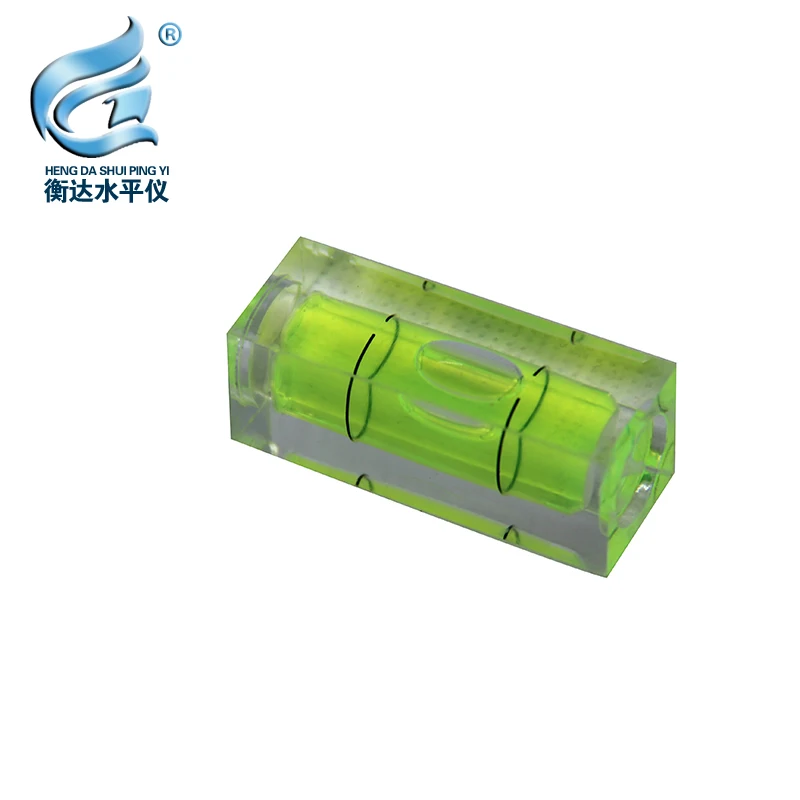 Квадратный пузырьковый уровень PMMA Акриловый флакон спиртового уровня для