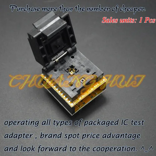 QFN20 to DIP20 Programmer Adapter DFN20 MLF20 WSON20 test socket Pitch=0.5mm Size=4mm*4mm