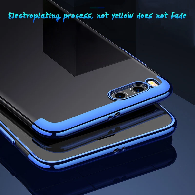 Phone Case For Xiaomi Mi A1 A2 7 6 6X 5X Mix 2 2S TPU Capa Redmi Note 5A Prime 4 4X Pro 5 Plus S2 4A Plating |