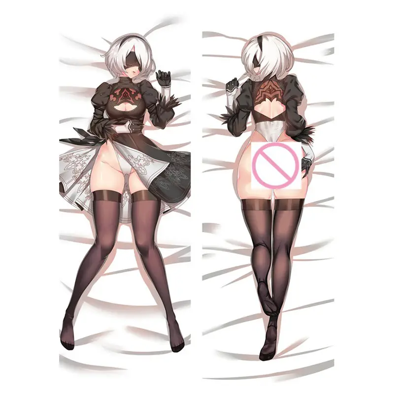 Аниме НИР: автоматы наволочки YoRHa 2B 9S Подушка Чехол пикантные 3D двухсторонняя постельные принадлежности обниматься тела Чехол настроить NR04A - Цвет: Peach skin