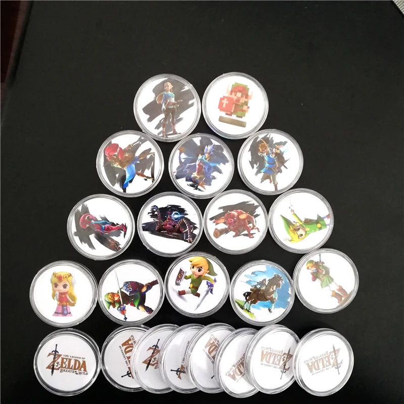 23 шт./лот Zelda Коллекция игр монета NFC карта новая установка данных NS переключатель тег для amiibo мини Стандартная карта Ntag215 тег