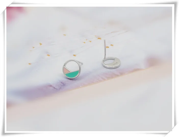 Женские серьги пусеты геометрические большие 8 мм|female earrings|ear studsbig ears |