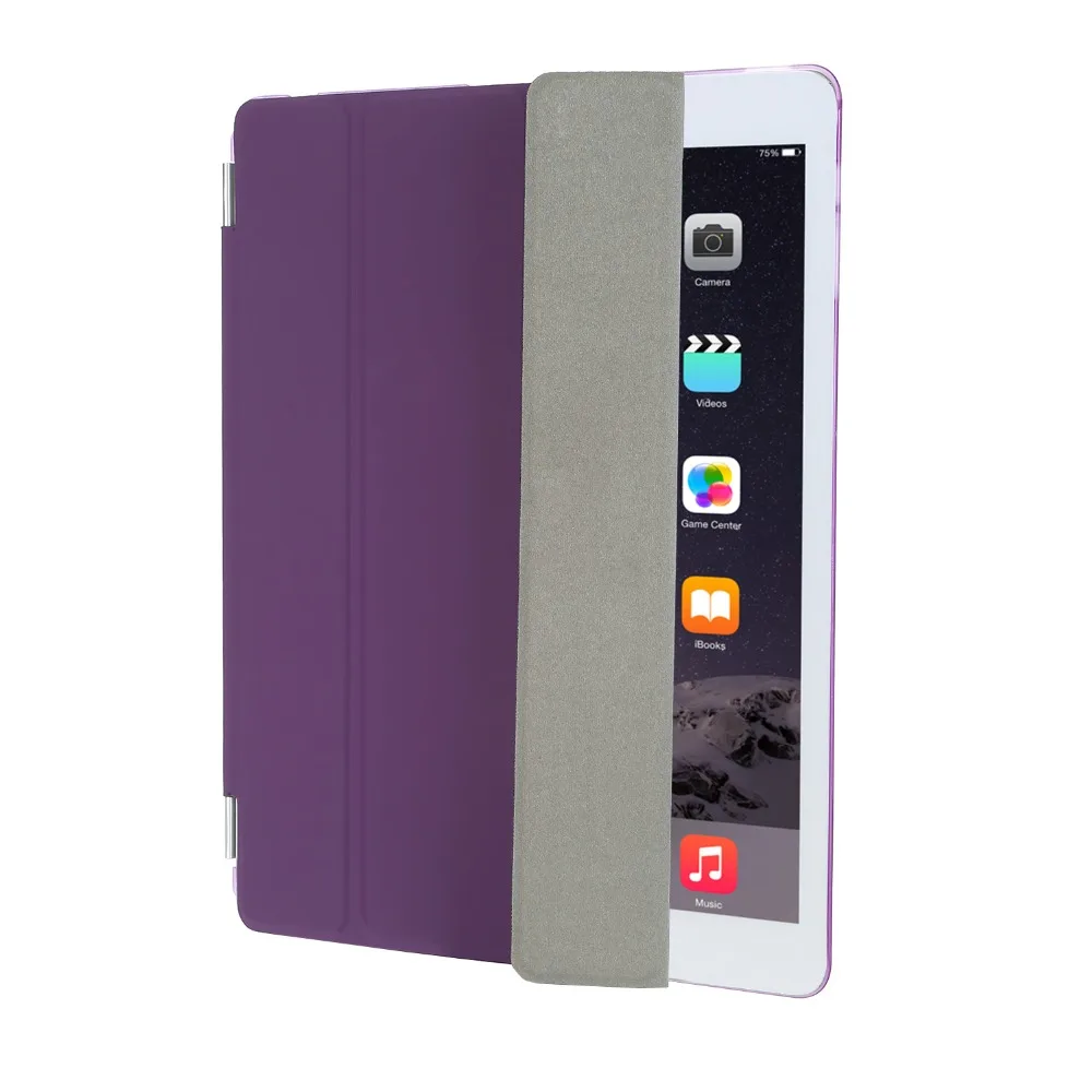 Чехол для планшета, ультра тонкий чехол-подставка для ipad 2/3/4+ Прозрачный чехол на заднюю панель+ стилус+ чистая ткань+ защитная пленка HD