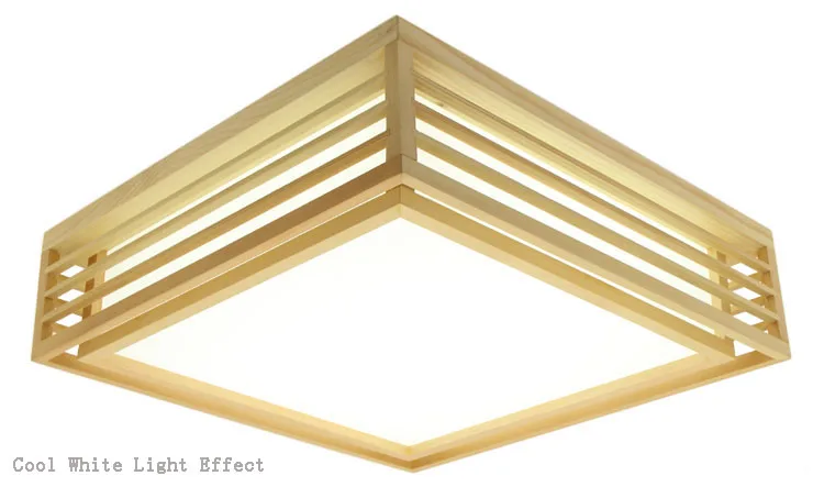 Светодиодный потолочный светильник в японском стиле с татами из дерева и Pinus