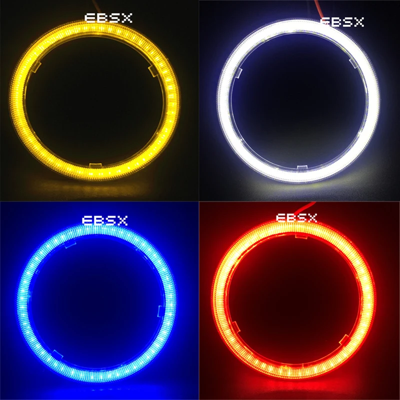 EBSX 4 шт. 120 мм COB светодиодный Ангельские глазки 93 SMD 12 см 12V/24V DC Авто Halo Кольцо
