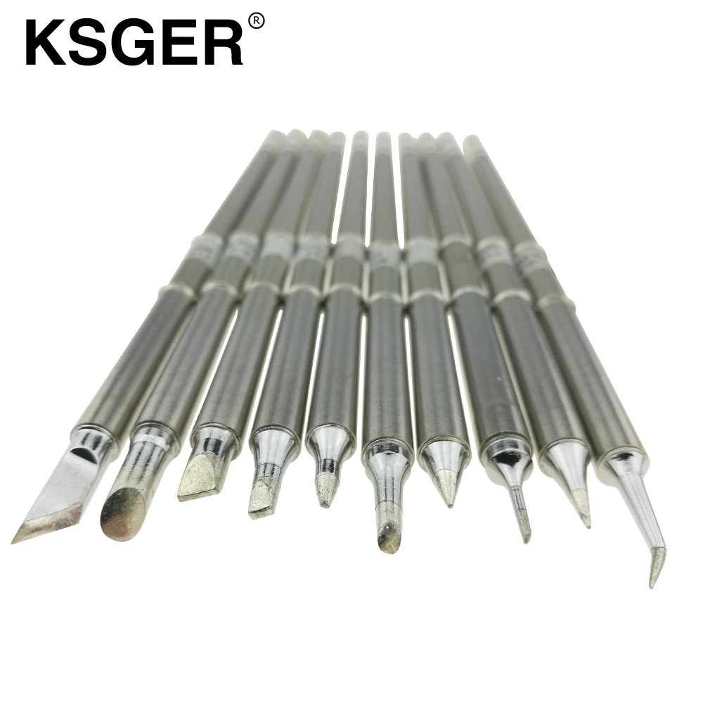 KSGER T12 серебряный паяльник наконечники паяльная станция ручка сварки заменить T12-B BC2 K C1 C4 D08 D24 D4 I JL02 паяльник