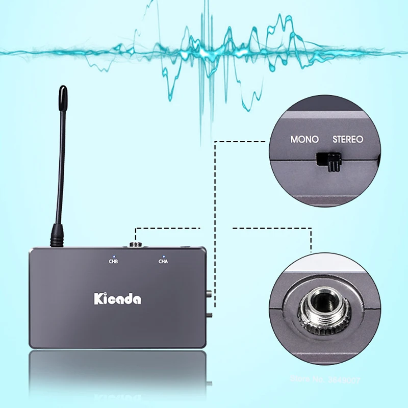 KW M01 UHF 50 каналов беспроводной микрофон петличный с отворотом Линейный режим