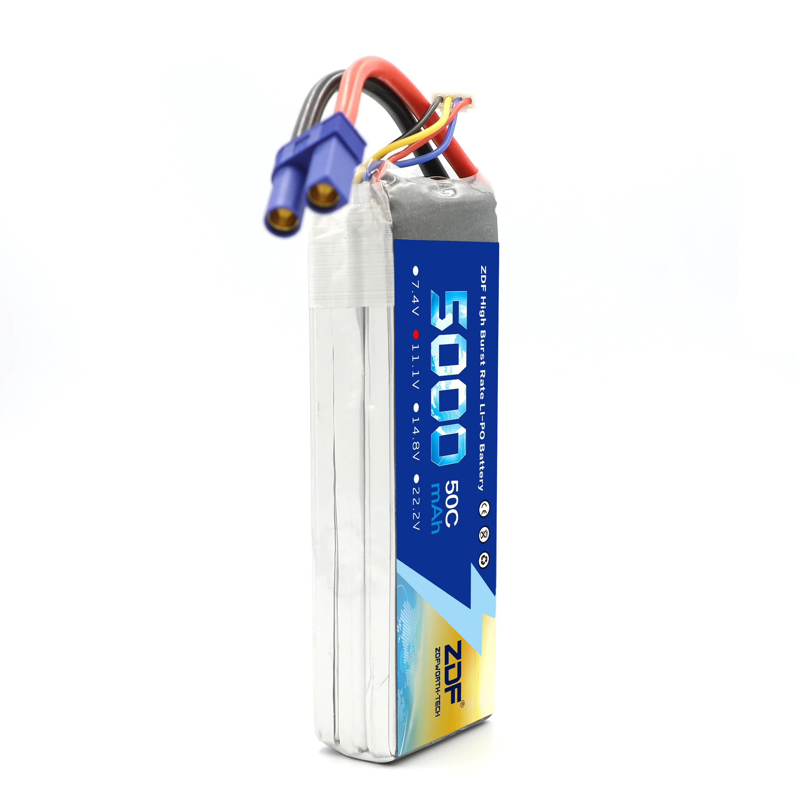 ZDF 2 шт. FPV 450 500 AKKU 11 1 V 5000mAh 50C 100C 3S RC LiPo батарея для лодки Traxxas автомобиля HPI E revo 0 Xmaxx 1/8