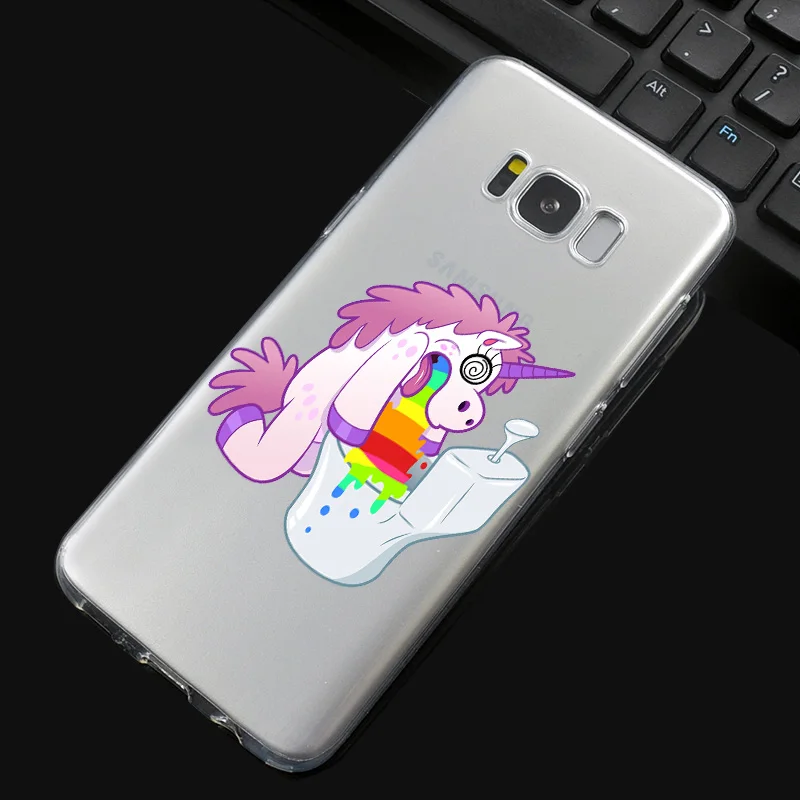 DREAMFOX L543 Радужная лошадь Мягкий ТПУ силиконовый чехол для samsung Galaxy Note S 7 8 9 10 11 10E 11E