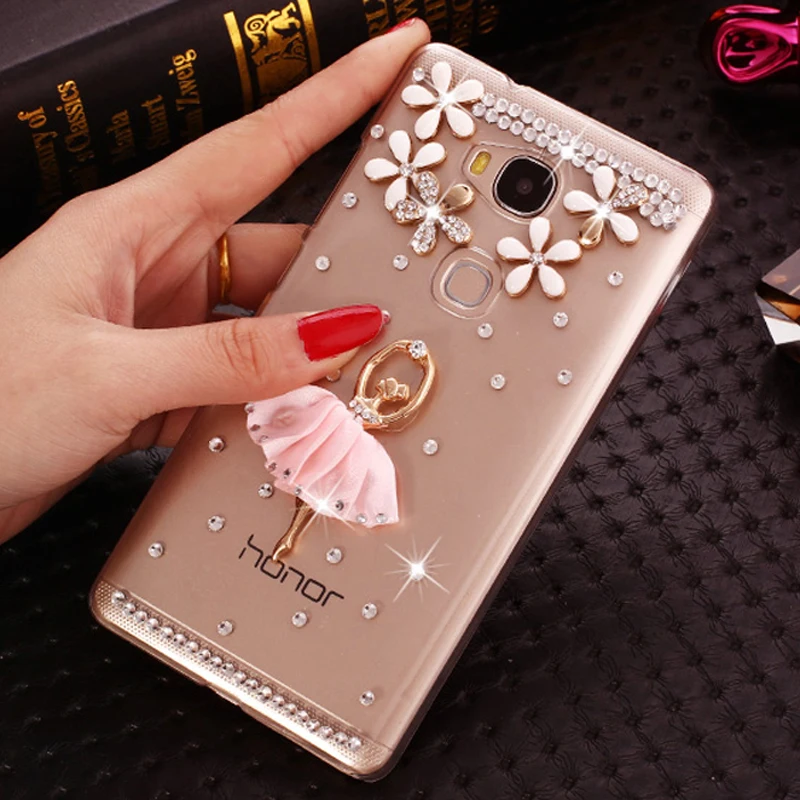 Чехол для Honor 6A iSecret чехол Huawei honor 5 0 дюйма блестящий с павлином и стразами чехлы