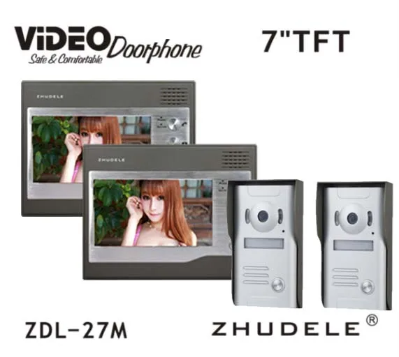 ZHUDELE дверное управление доступом 7 &quotЖК дисплей видео дверной звонок Дверной