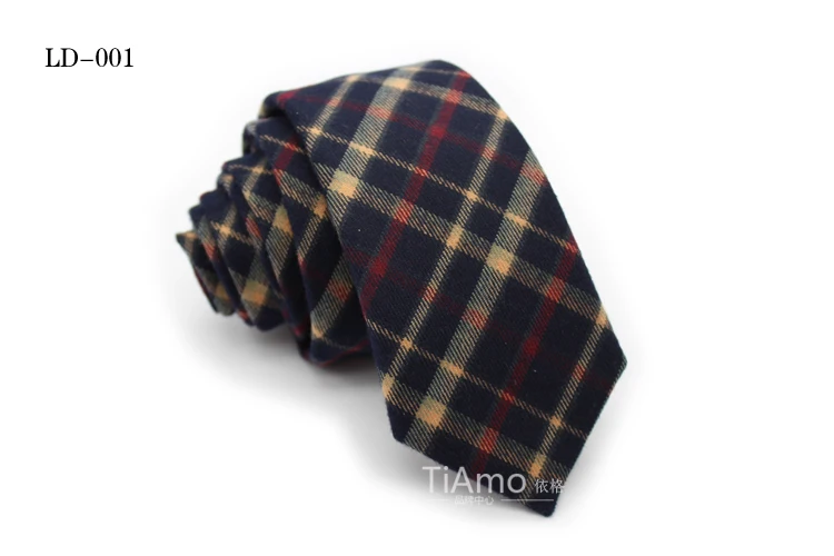 Мужской Хлопковый галстук в клетку обтягивающие галстуки Ретро хлопок узкий