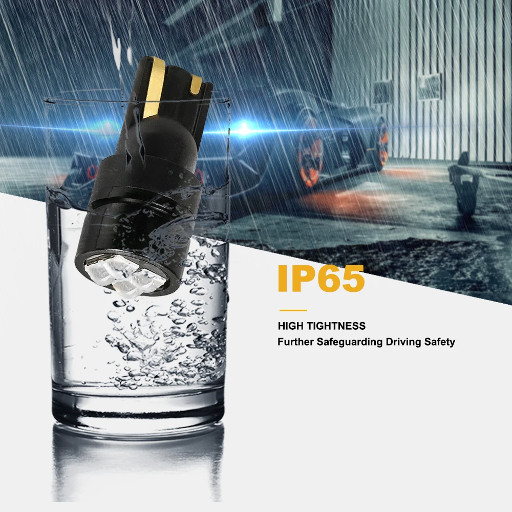 ANMINGPU 2 шт сигнальная лампа W5W светодиодный 3030 SMD T10 168 194 габаритные огни для чтения